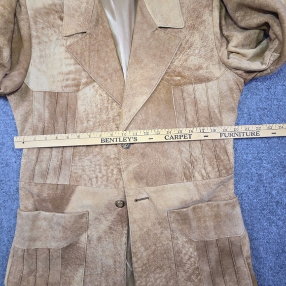Vintage 70’s Robert Lewis Suede Leather Blazer 40L - Picture 9 of 13